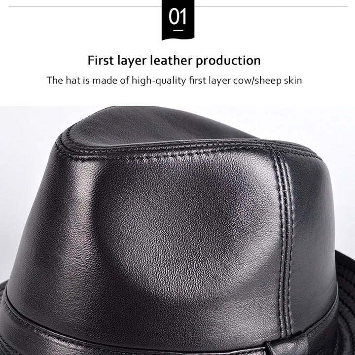Timothy | Classic Leather Fedora Hat (BUY 1 GET 1 FREE)