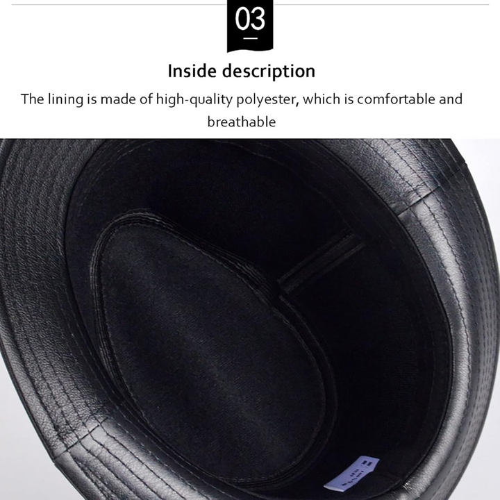 Timothy | Classic Leather Fedora Hat (BUY 1 GET 1 FREE)
