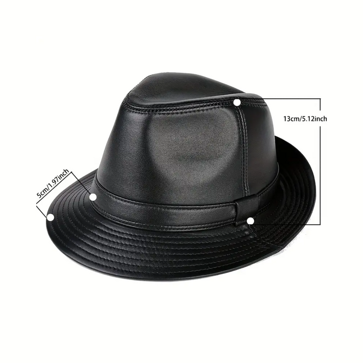 Timothy | Classic Leather Fedora Hat (BUY 1 GET 1 FREE)
