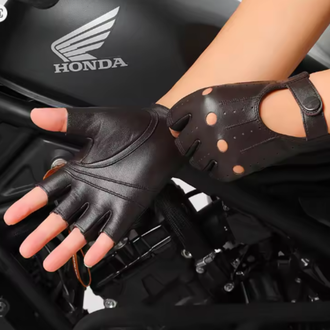 Florian | Perforated Leather Motorcycle Gloves (BUY 1 GET 1 FREE)