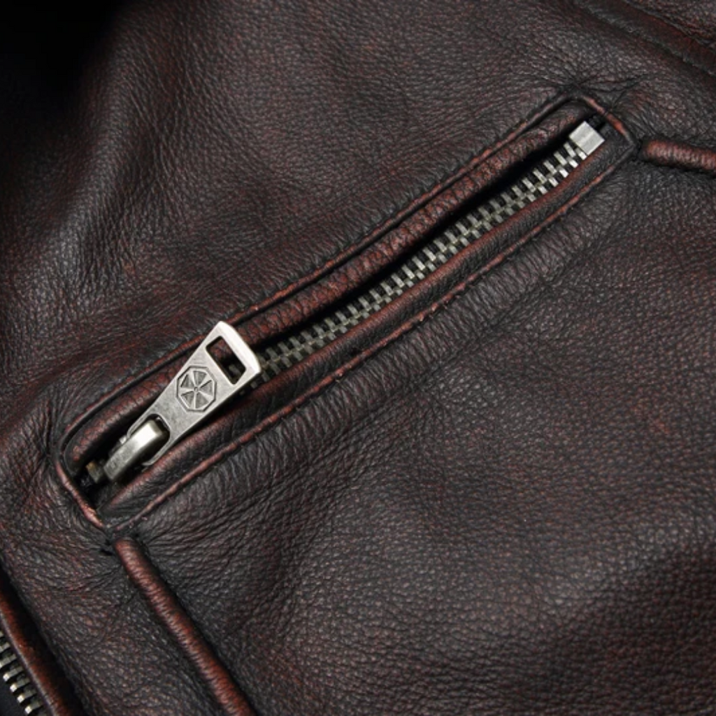 Thomas | Rugged Trucker Style Leather Jacket
