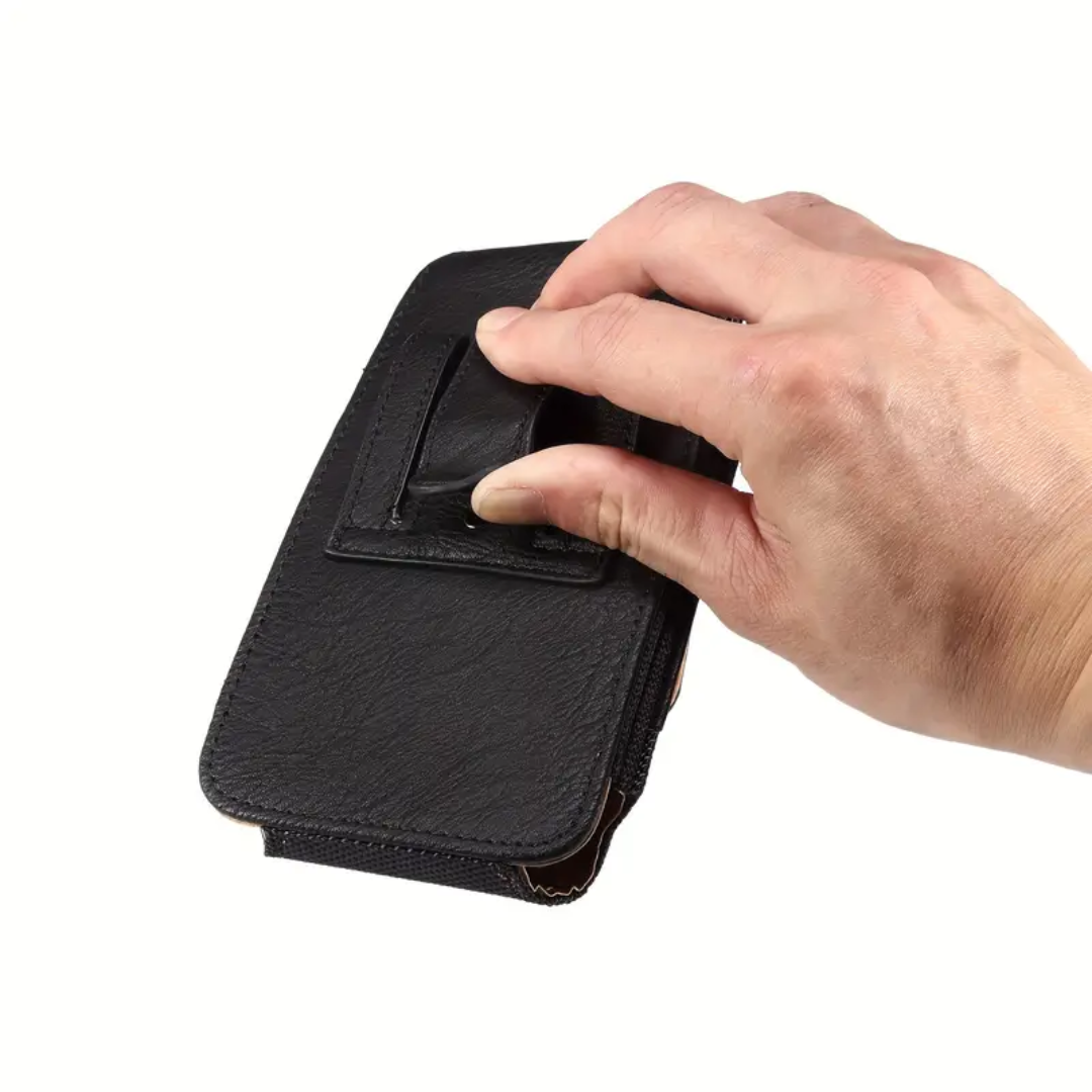 Dimitri | Magnetic Phone Belt Leather Pouch Case