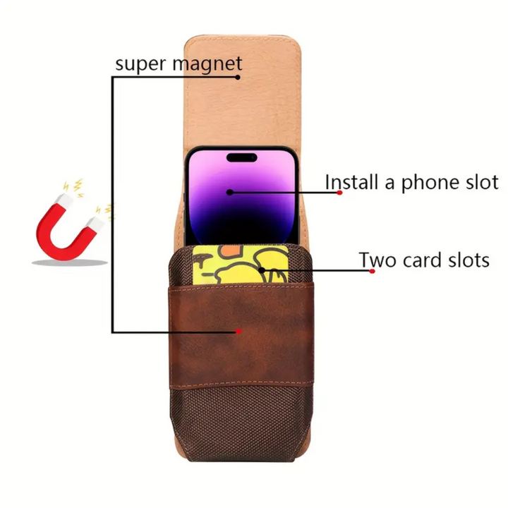 Dimitri | Magnetic Phone Belt Leather Pouch Case (BUY 1 GET 1 FREE)
