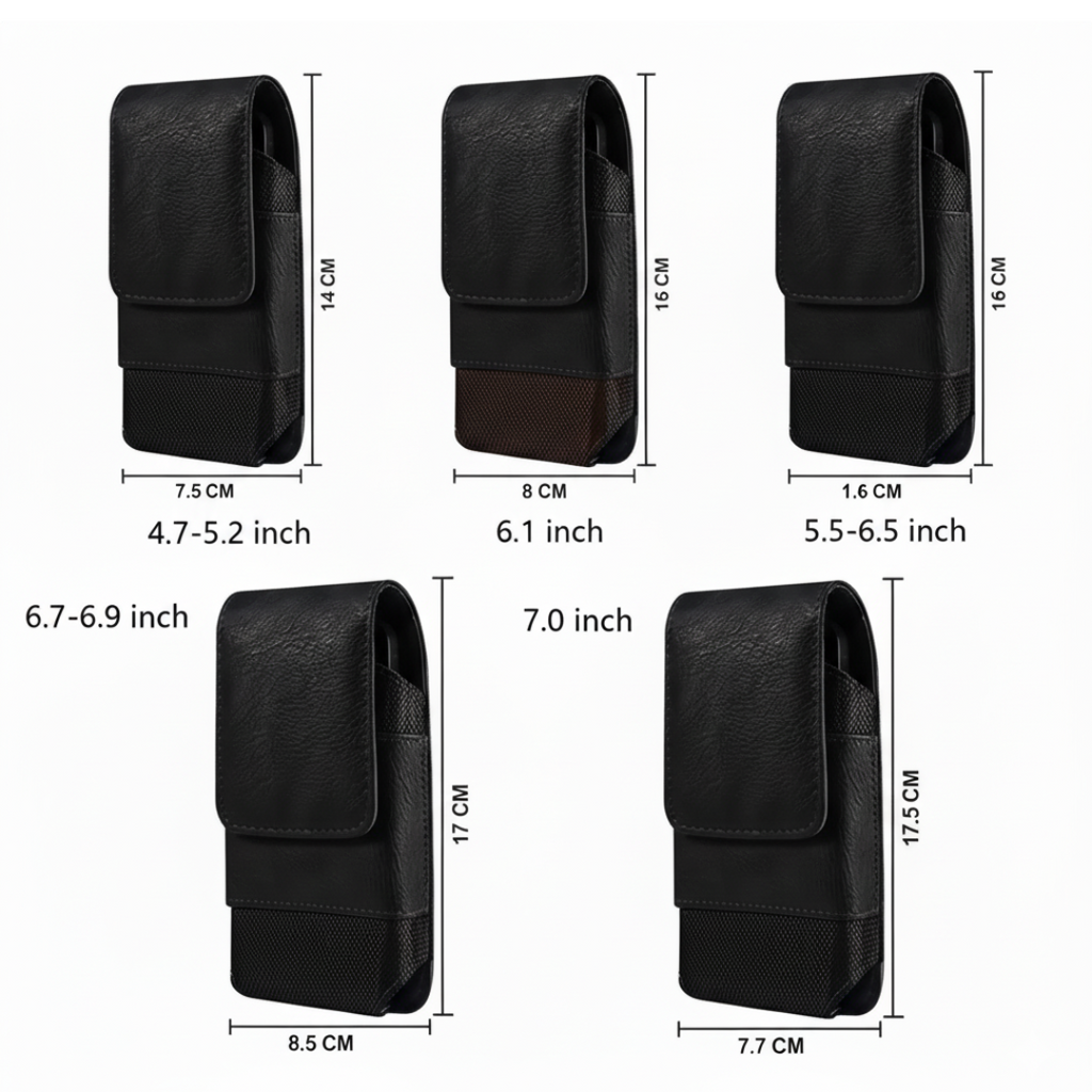 Dimitri | Magnetic Phone Belt Leather Pouch Case