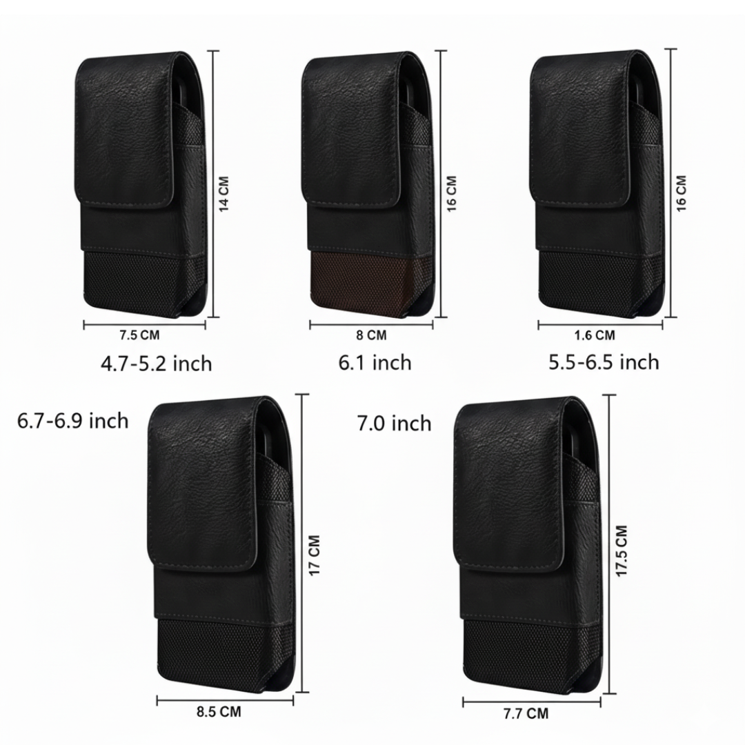 Dimitri | Magnetic Phone Belt Leather Pouch Case