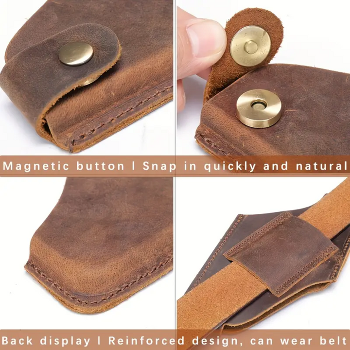 Oswin | Vertical Leather Phone Holster (BUY 1 GET 1 FREE)