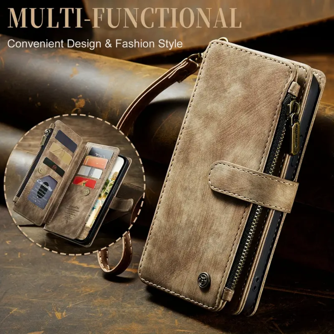 Clement | IPhone Case Leather Wallet with Wrist Strap (BUY 1 GET 1 FREE)