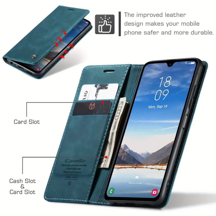 Maurice | Galaxy Convenient Flip Leather Phone Case (BUY 1 GET 1 FREE)
