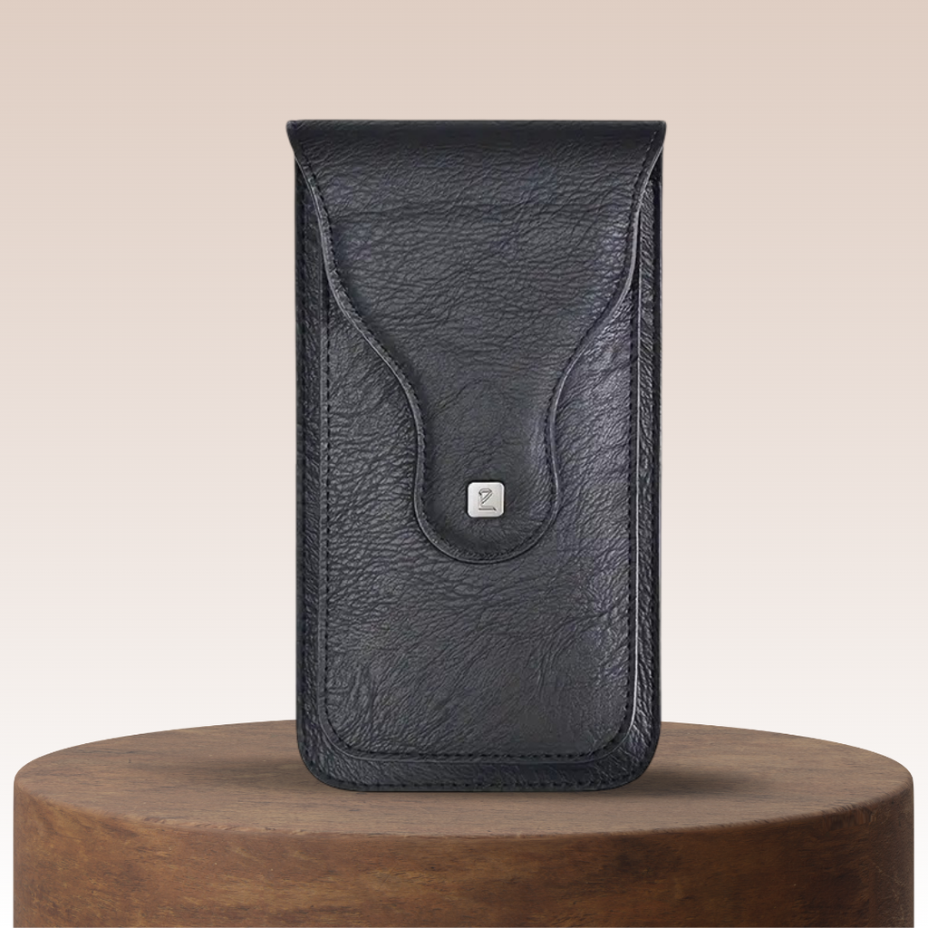 Xavier | Carabiner Clip Leather Phone Holster