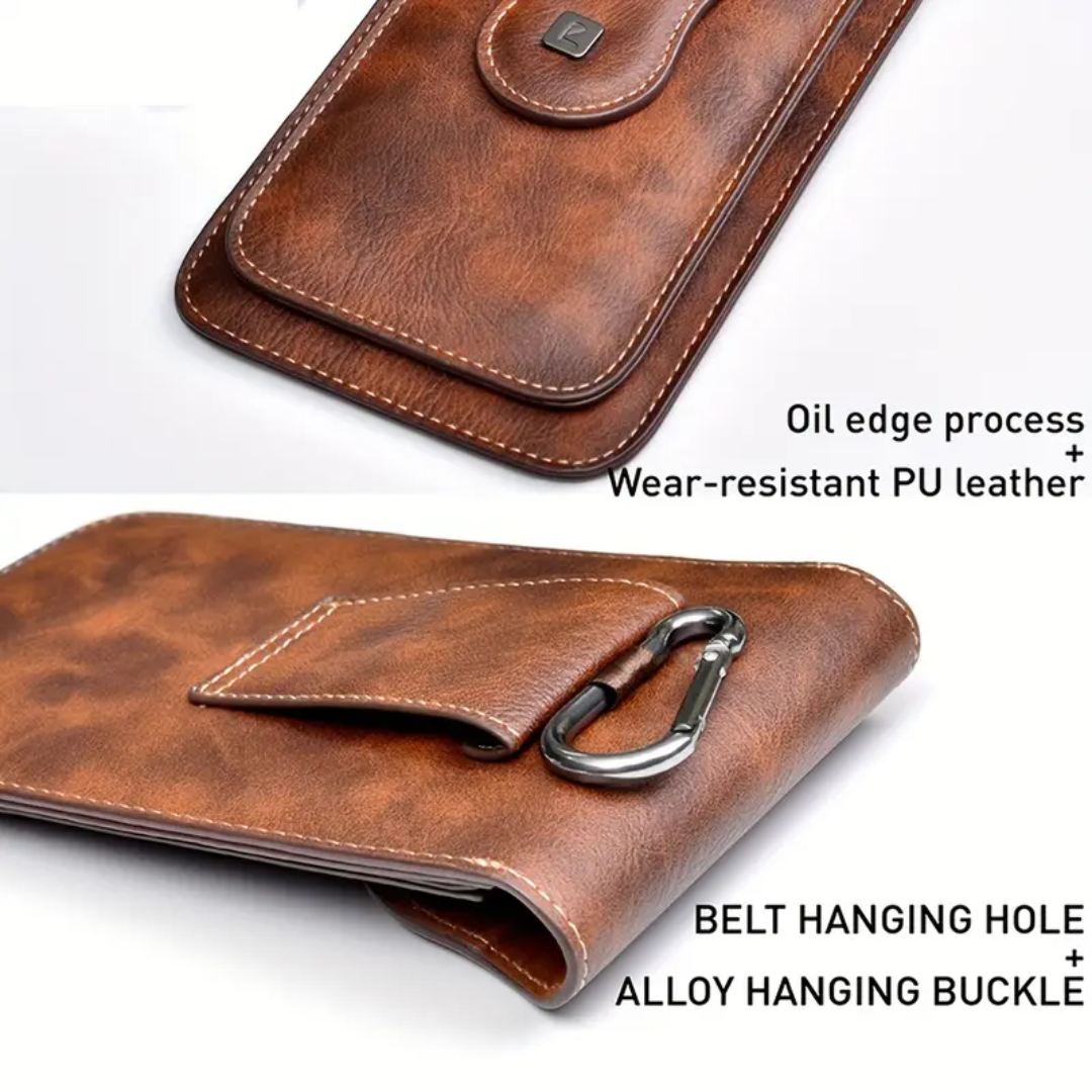 Xavier | Carabiner Clip Leather Phone Holster (BUY 1 GET 1 FREE)