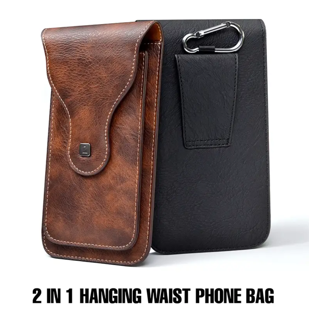 Xavier | Carabiner Clip Leather Phone Holster (BUY 1 GET 1 FREE)