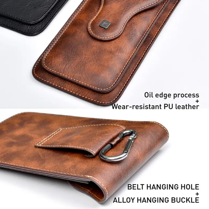 Xavier | Carabiner Clip Leather Phone Holster (BUY 1 GET 1 FREE)