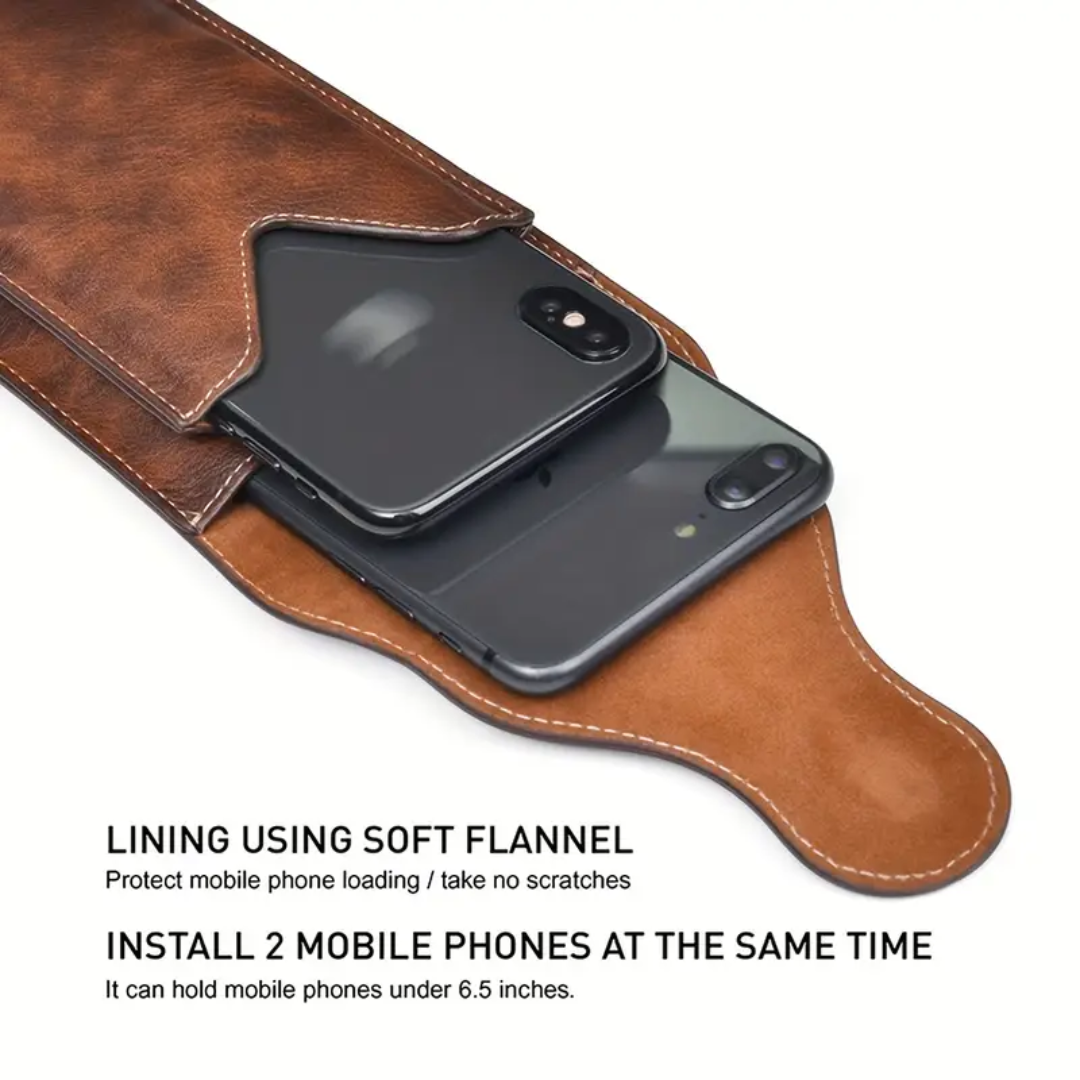 Xavier | Carabiner Clip Leather Phone Holster (BUY 1 GET 1 FREE)