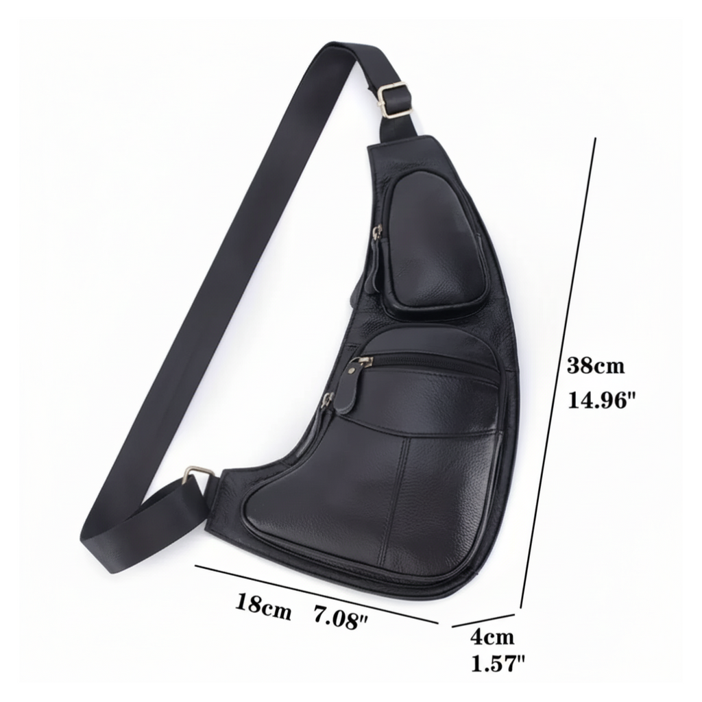 Beckett | Vintage Leather Chest Sling Bag