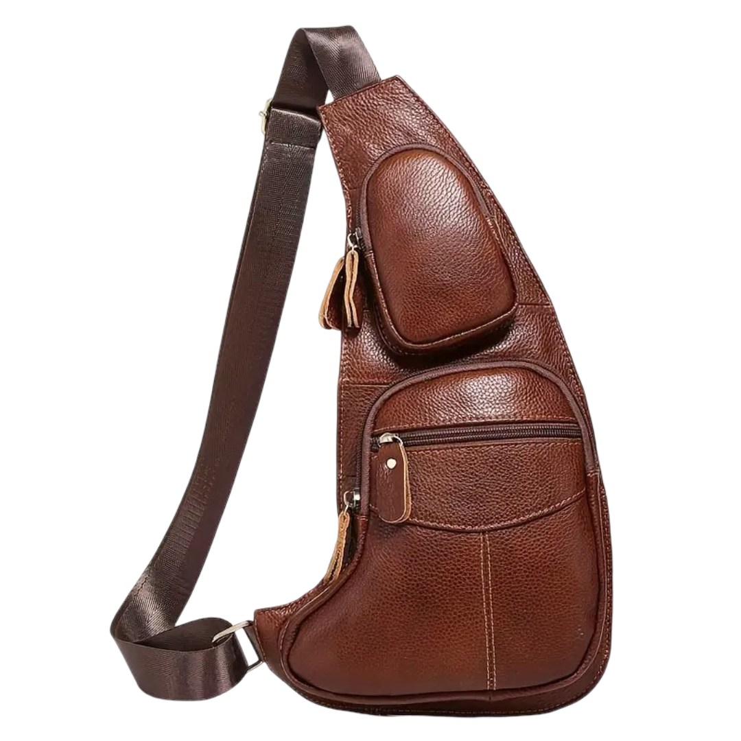 Beckett | Vintage Leather Chest Sling Bag