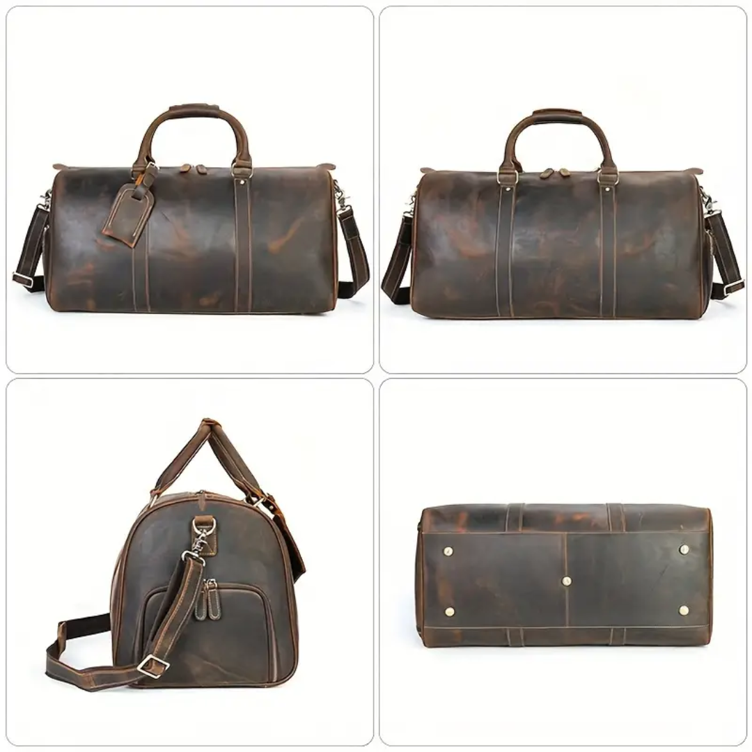 Arden | Classic Leather Duffel Tote