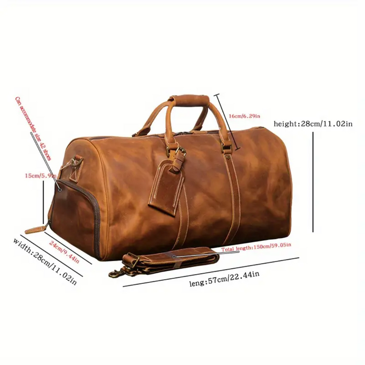 Montgomery | Genuine Top-Layer Cowhide Duffel Crossbody Bag (BUY 1 GET 1 FREE)
