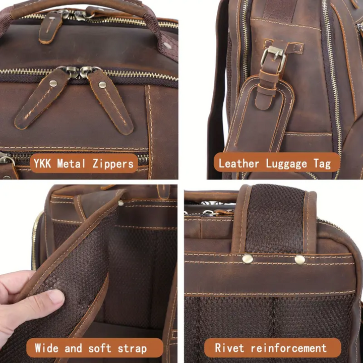 Sterling | Vintage Leather Multi‑Layer Backpack (BUY 1 GET 1 FREE)