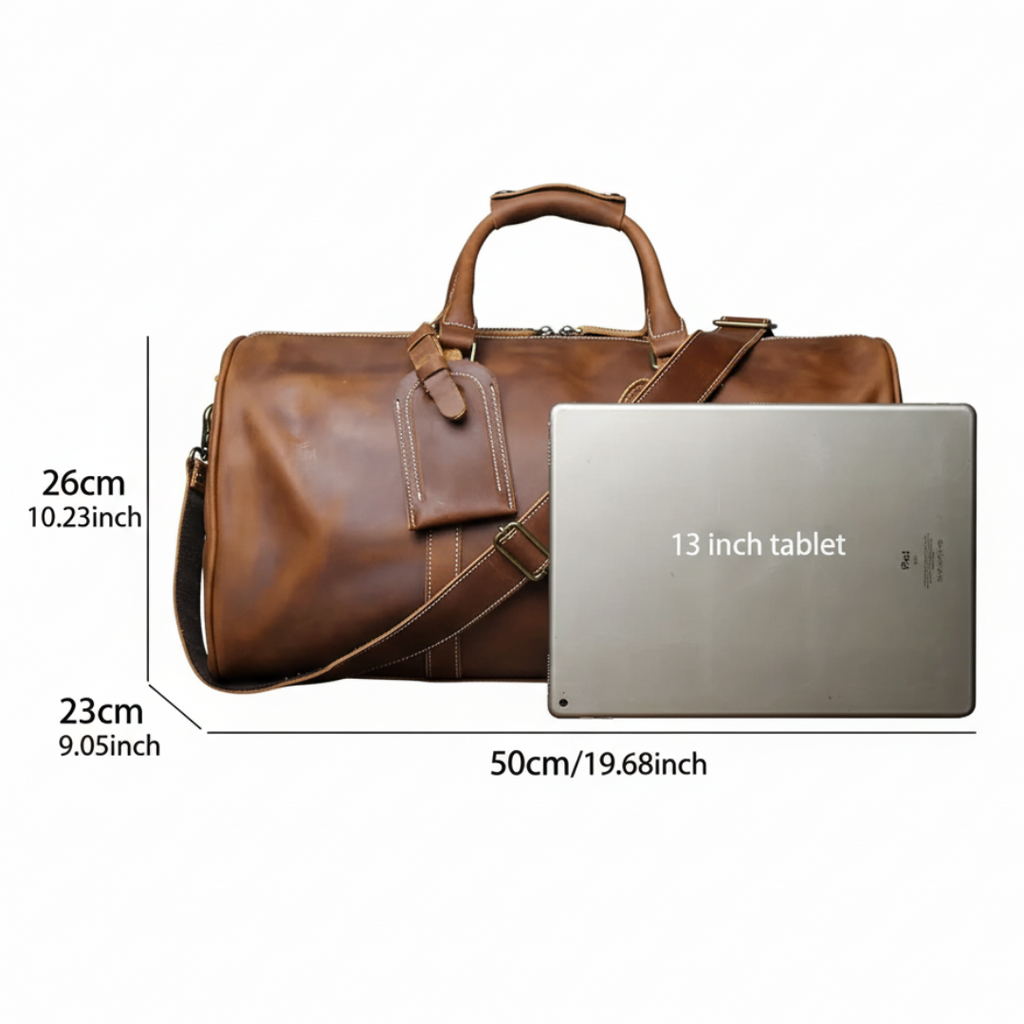 Callahan | Premium Leather Travel Duffel Bag