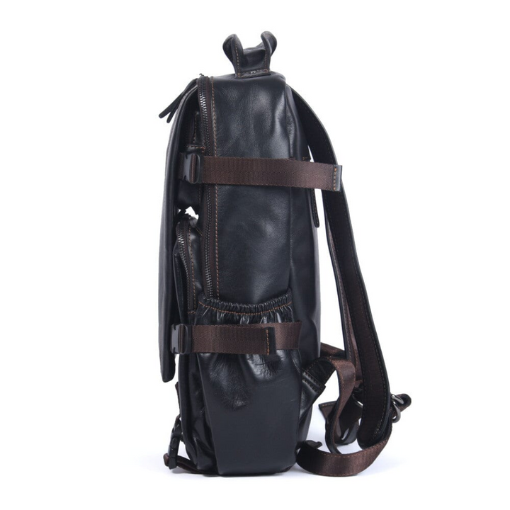 Griffin | Black Leather Backpack for Work and Travel (BUY 1 GET 1 FREE)