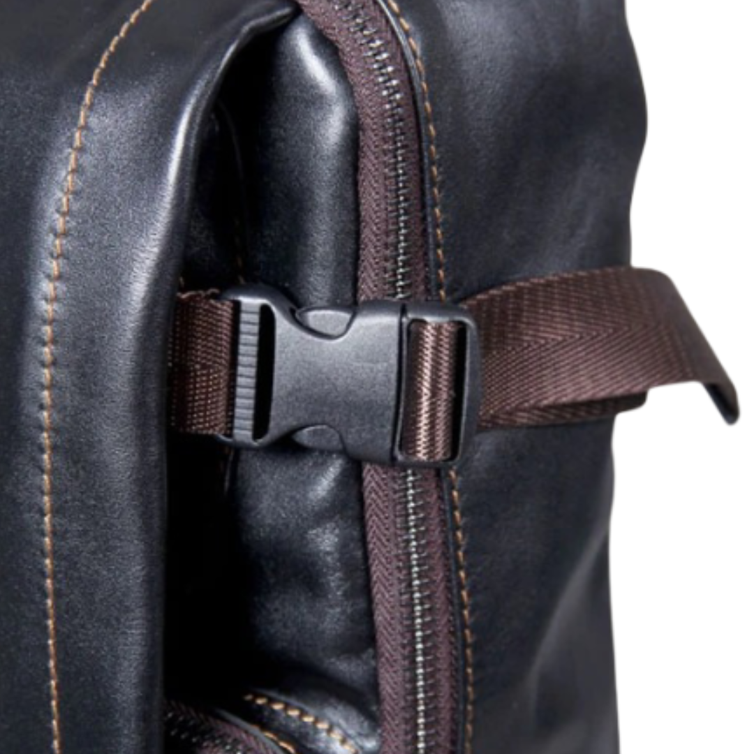 Griffin | Black Leather Backpack for Work and Travel (BUY 1 GET 1 FREE)