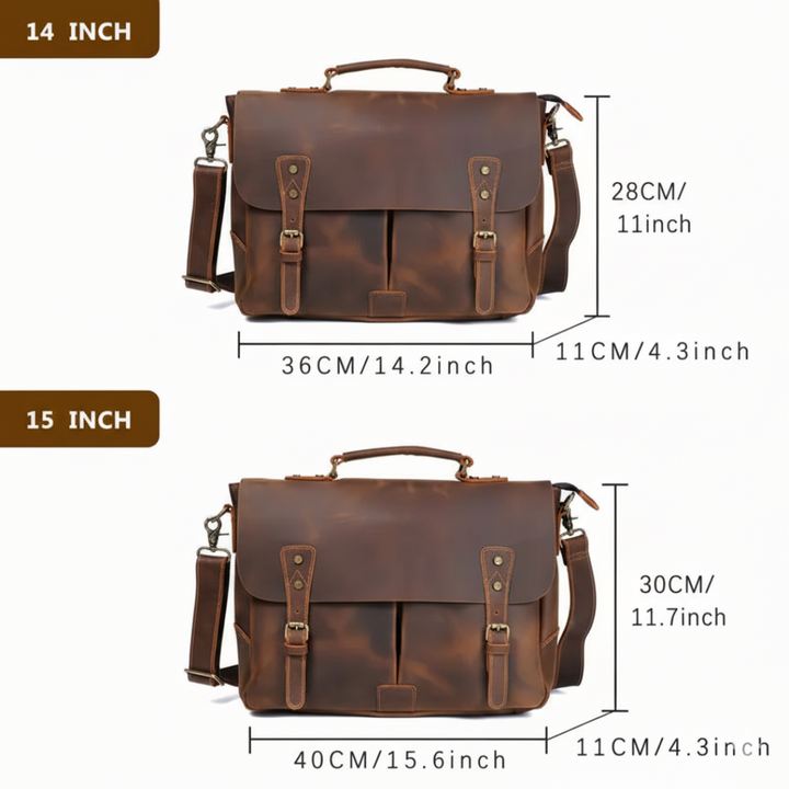 Clinton | Retro Leather Messenger Bag (BUY 1 GET 1 FREE)