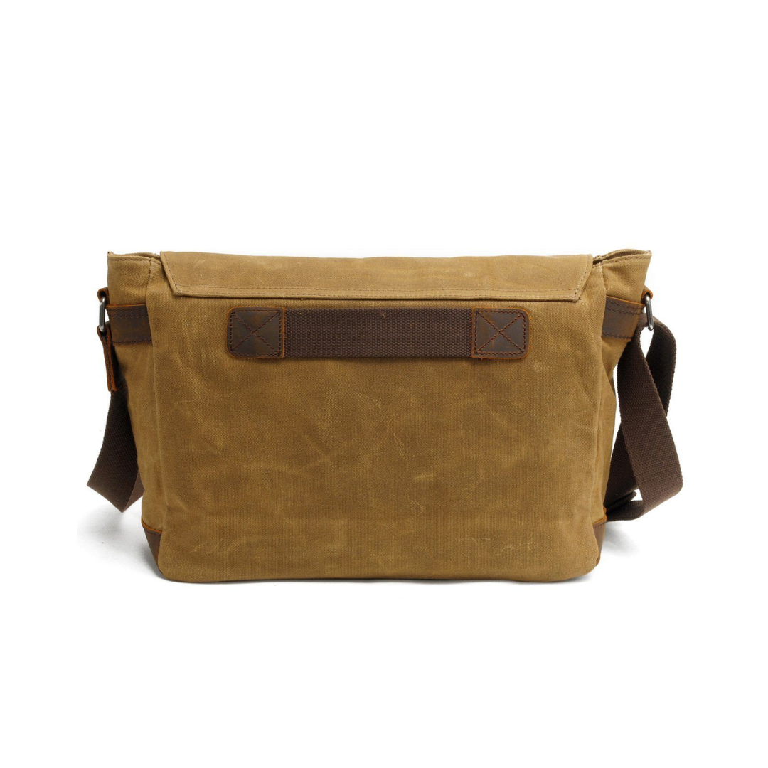 Drake | Waxed Accent Leather Shoulder Bag