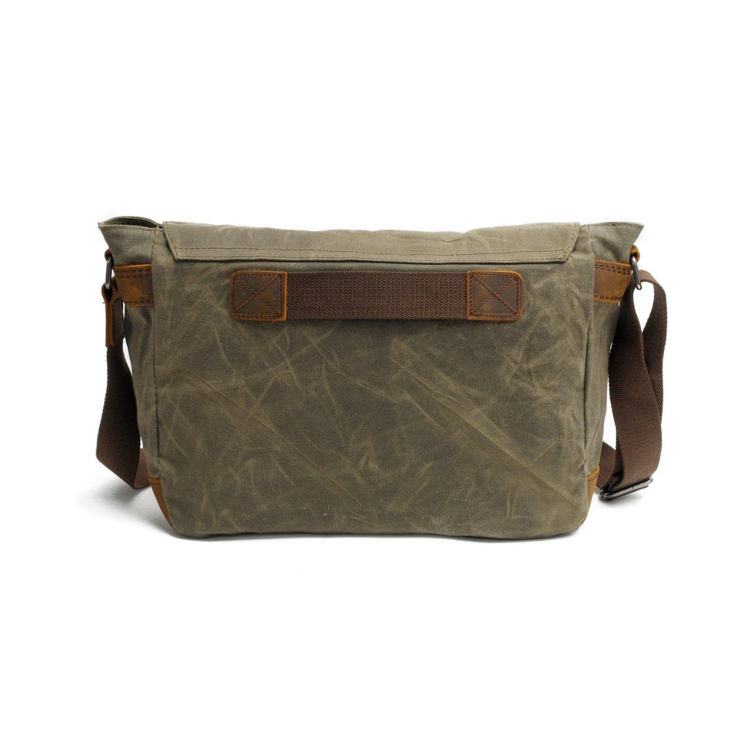 Drake | Waxed Accent Leather Shoulder Bag