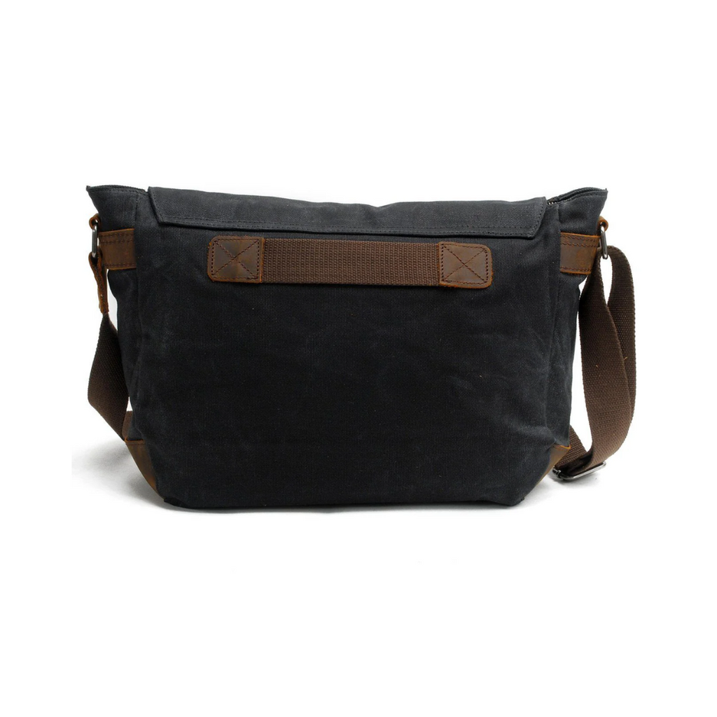 Drake | Waxed Accent Leather Shoulder Bag