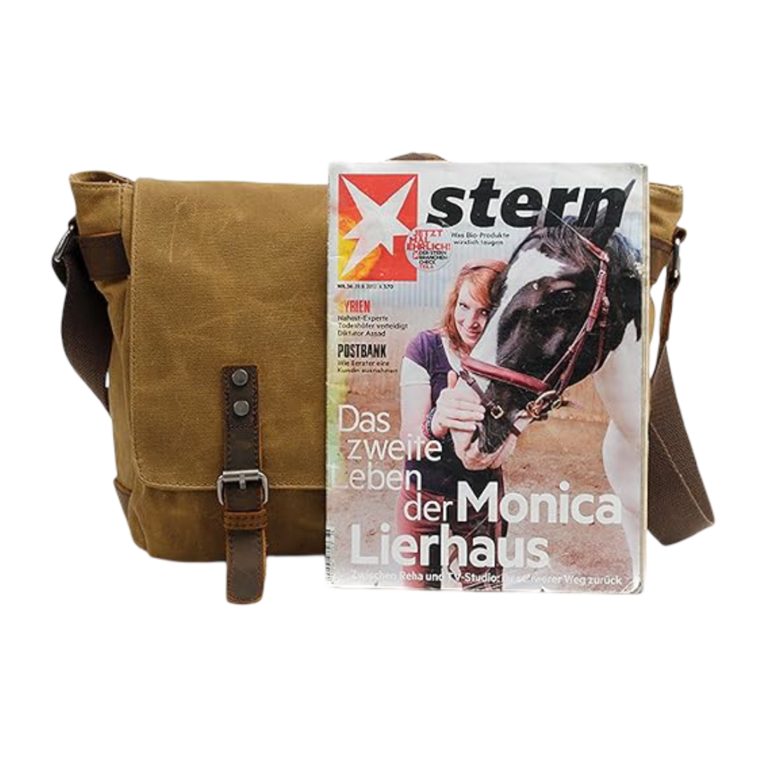 Drake | Waxed Accent Leather Shoulder Bag (BUY 1 GET 1 FREE)