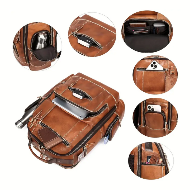 Nathan | Fashion Ample Leather Backpack (BUY 1 GET 1 FREE)
