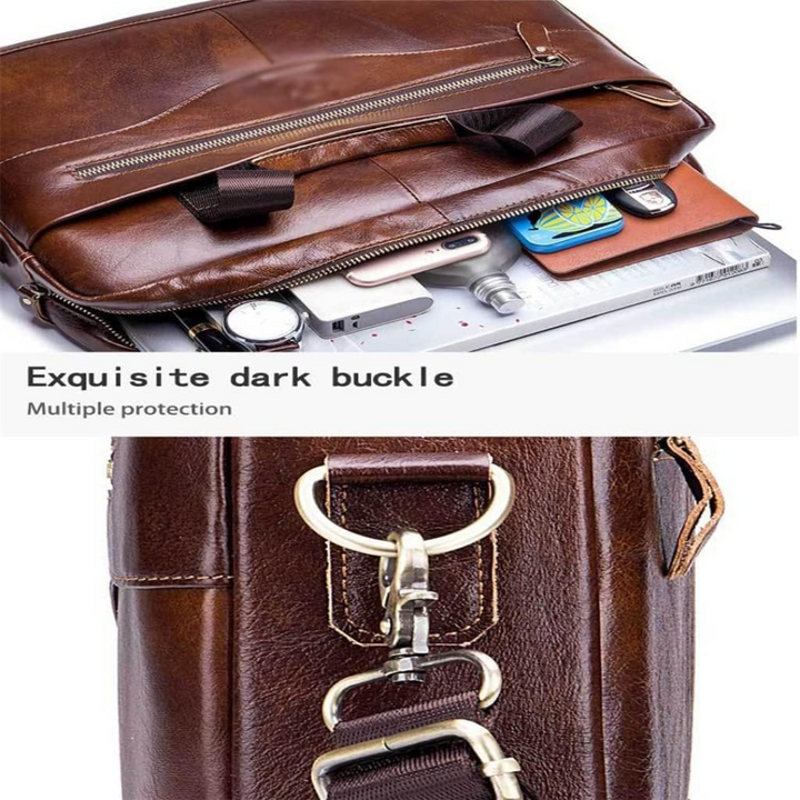 Anthony | Modern Leather Briefcase Crossbody Bag