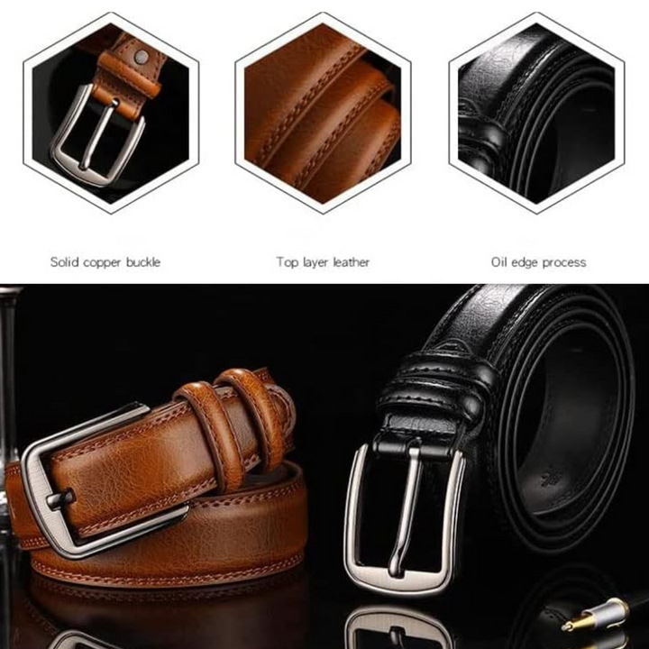Logan | Belt with Classic Buckle (BUY 1 GET 1 FREE)