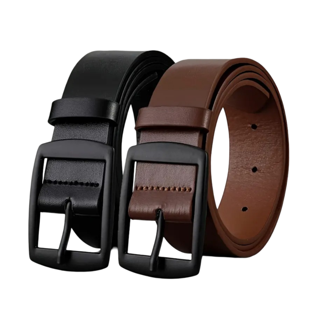 Milan | Everyday Belt with Square Alloy Buckle