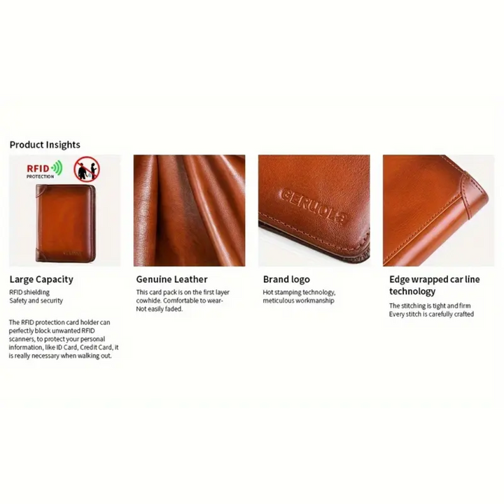 Sterlingfold | Genuine Leather Trifold Wallet for Men (BUY 1 GET 1 FREE)