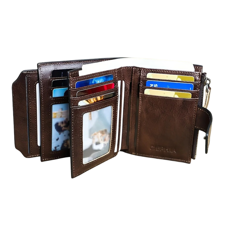 Callum | Vintage Leather RFID Duo-fold Wallet (BUY 1 GET 1 FREE)