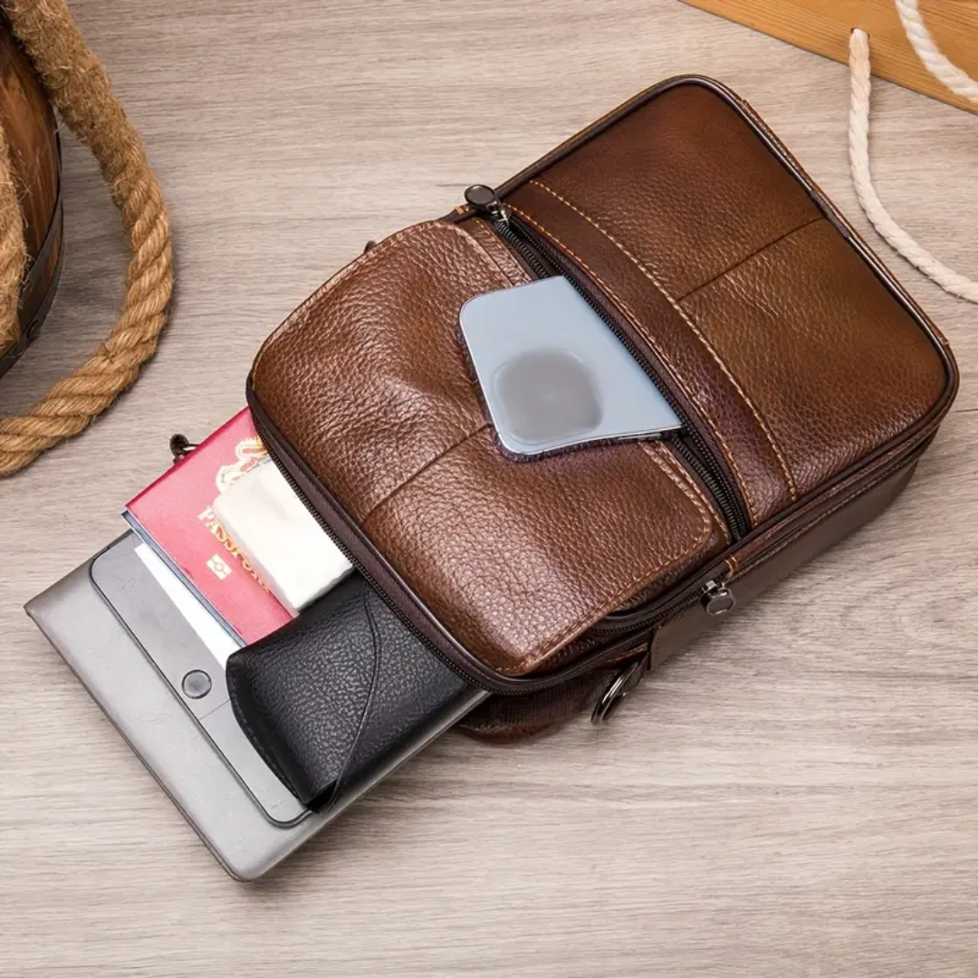 Jasper | Leather Courier Shoulder Bag for Men (BUY 1 GET 1 FREE)