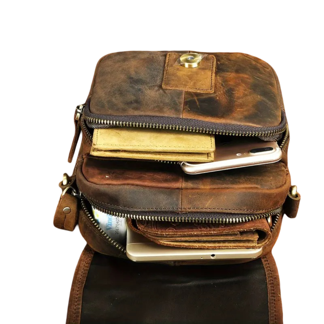 Damon | Genuine Leather Shoulder Bag for Men