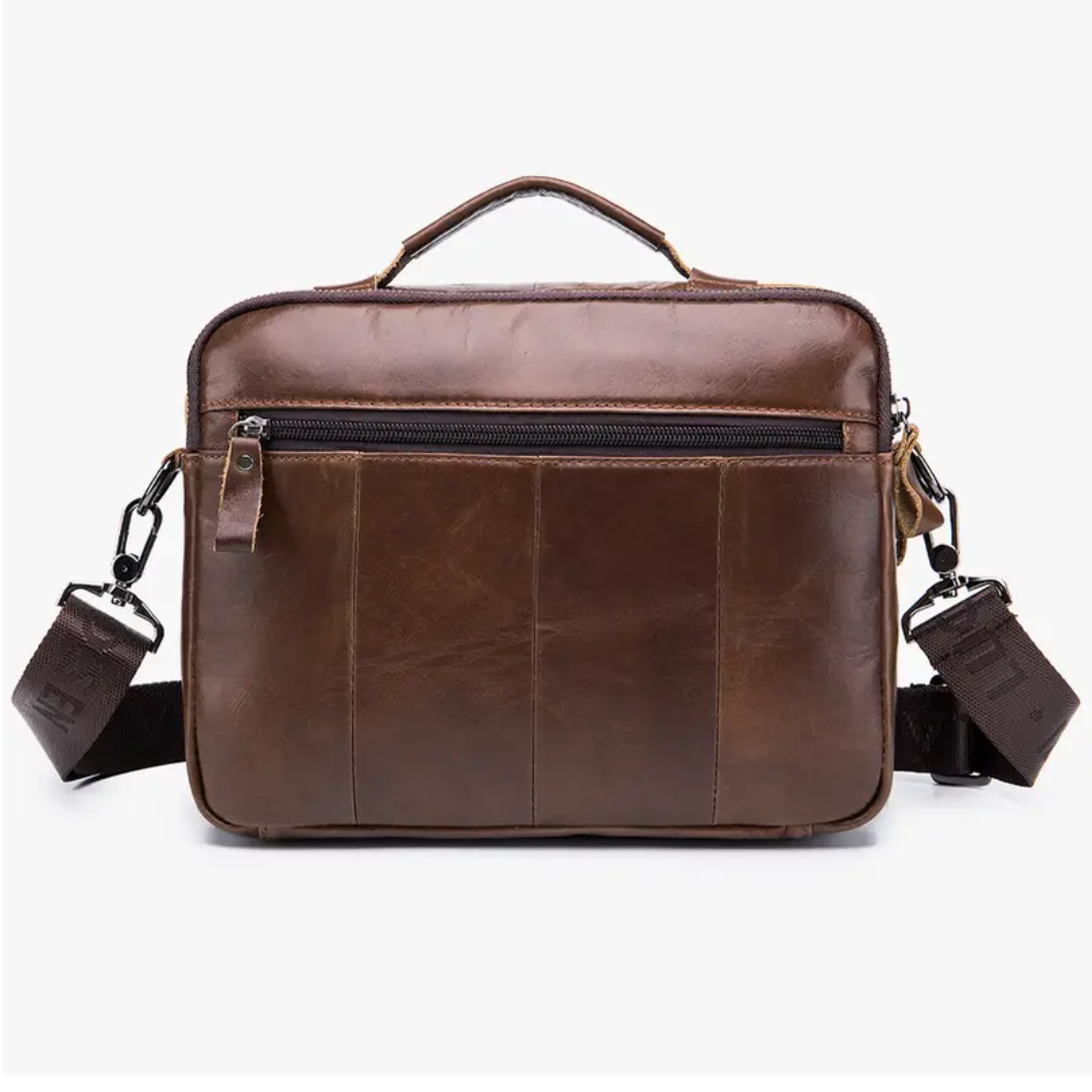 Grady | Classic Leather Shoulder Bag with Vintage Buckle Detail (BUY 1 GET 1 FREE)