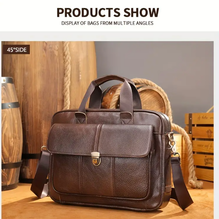 Wyatt | Heritage Leather Briefcase (BUY 1 GET 1 FREE)