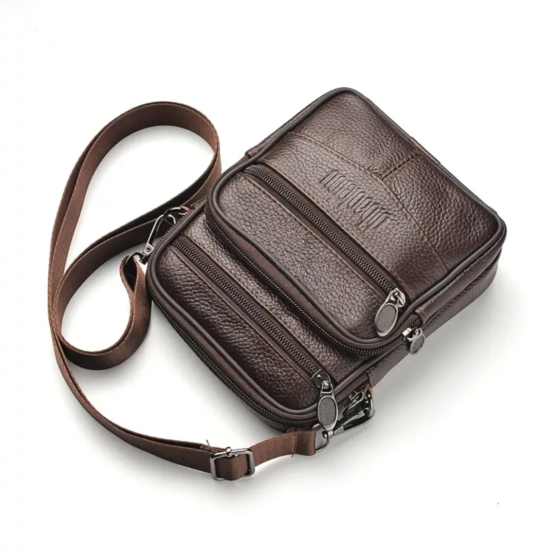 Brian | Textured Crossbody with Triple-Zip Utility (BUY 1 GET 1 FREE)
