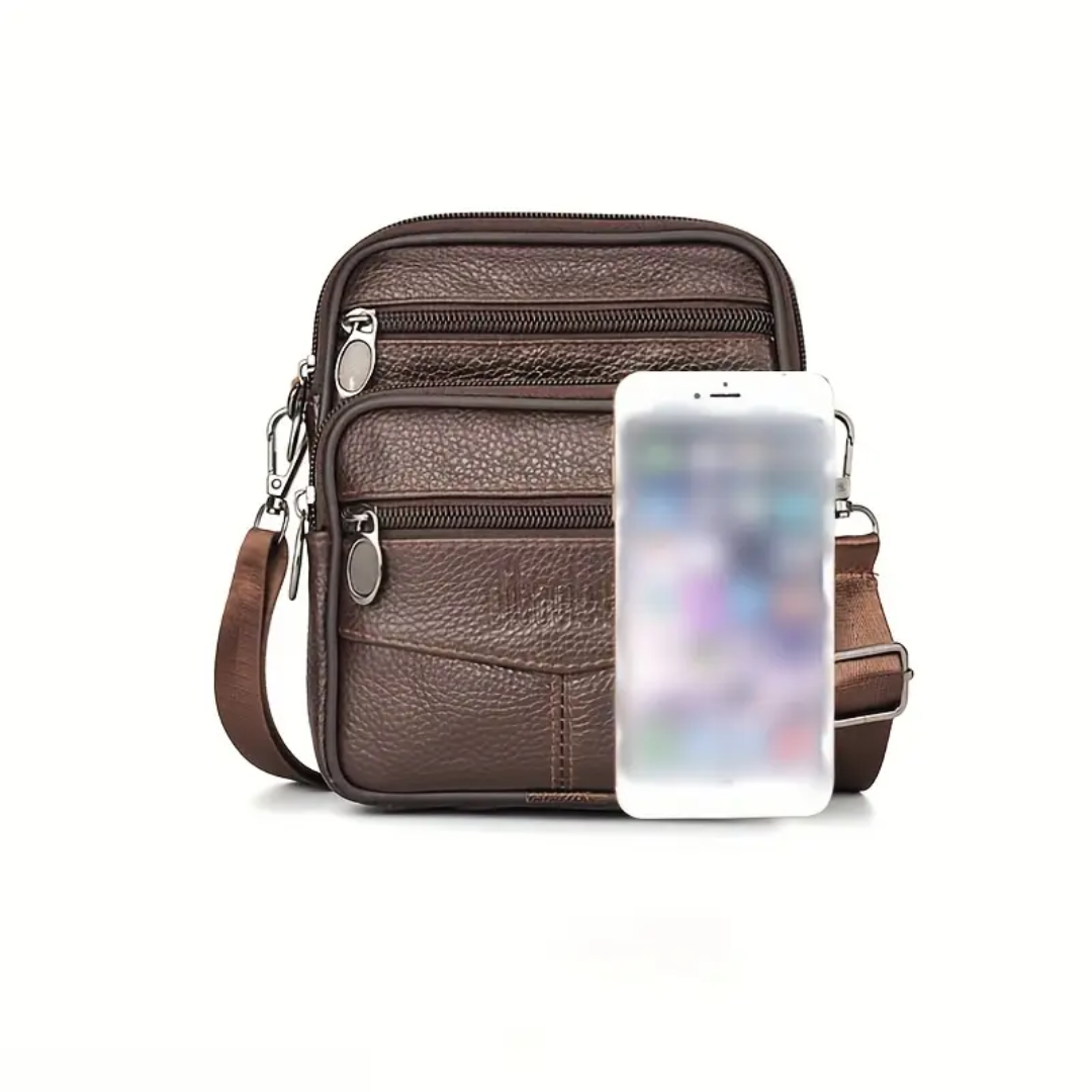 Brian | Textured Crossbody with Triple-Zip Utility (BUY 1 GET 1 FREE)