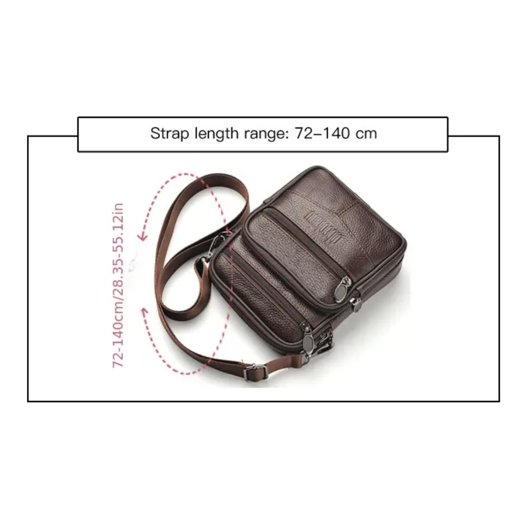 Brian | Textured Crossbody with Triple-Zip Utility (BUY 1 GET 1 FREE)