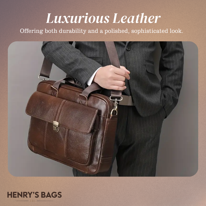 Wyatt | Heritage Leather Briefcase (BUY 1 GET 1 FREE)