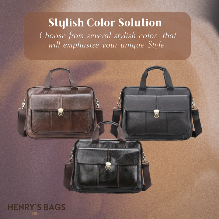 Wyatt | Heritage Leather Briefcase (BUY 1 GET 1 FREE)