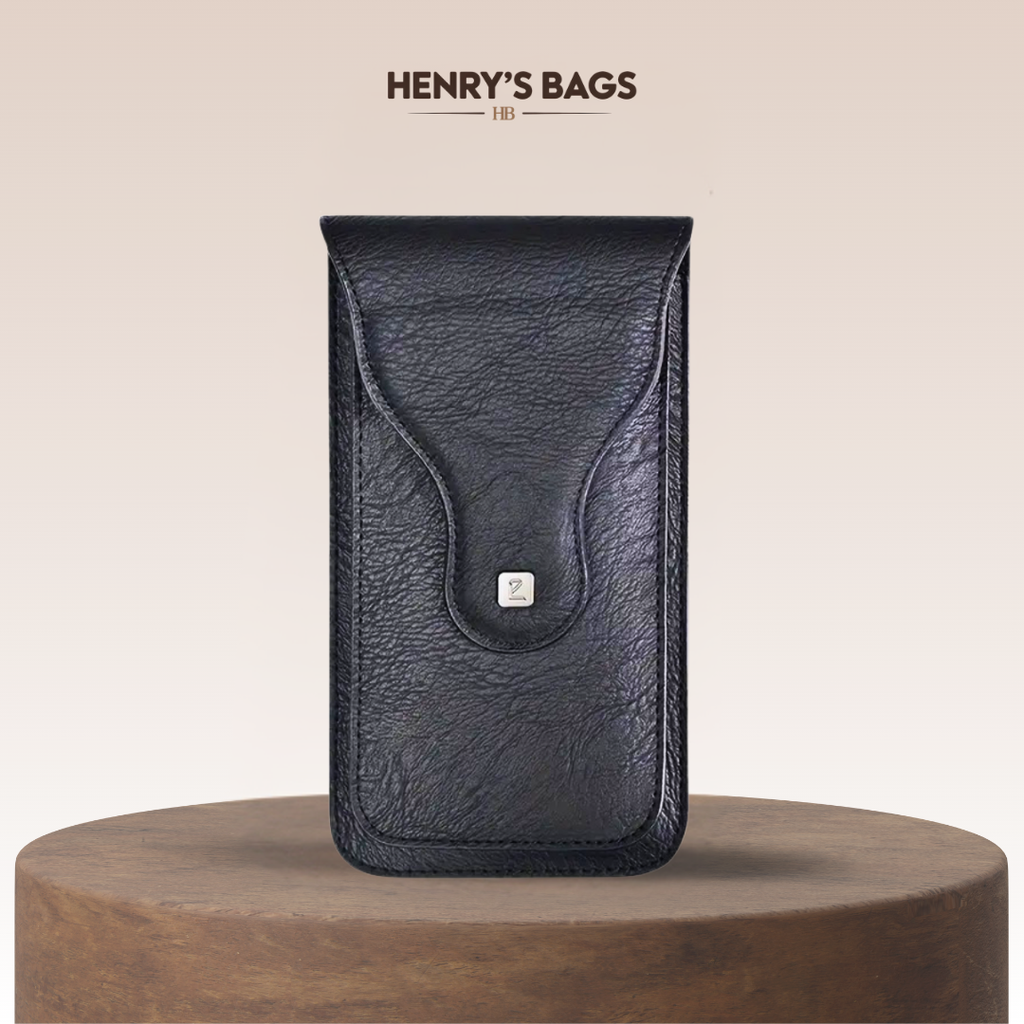 Xavier | Carabiner Clip Leather Phone Holster