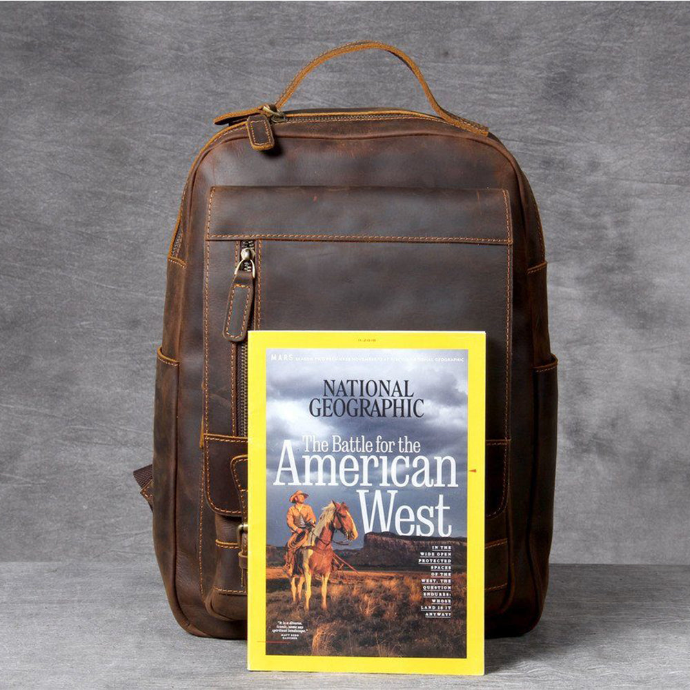 Moritz | Brown Leather Backpack