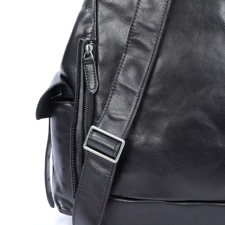 Bodo | Small Black Leather Backpack (BUY 1 GET 1 FREE)