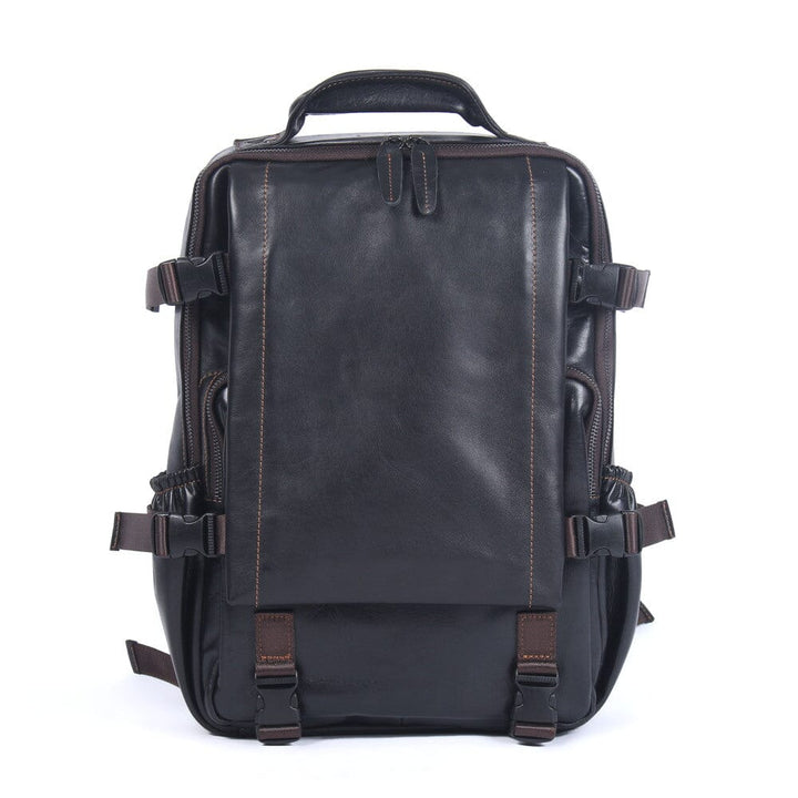 Isaac | Men's Black Leather Backpack (BUY 1 GET 1 FREE)
