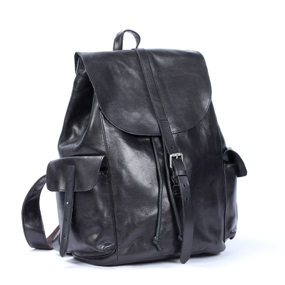 Bodo | Small Black Leather Backpack (BUY 1 GET 1 FREE)
